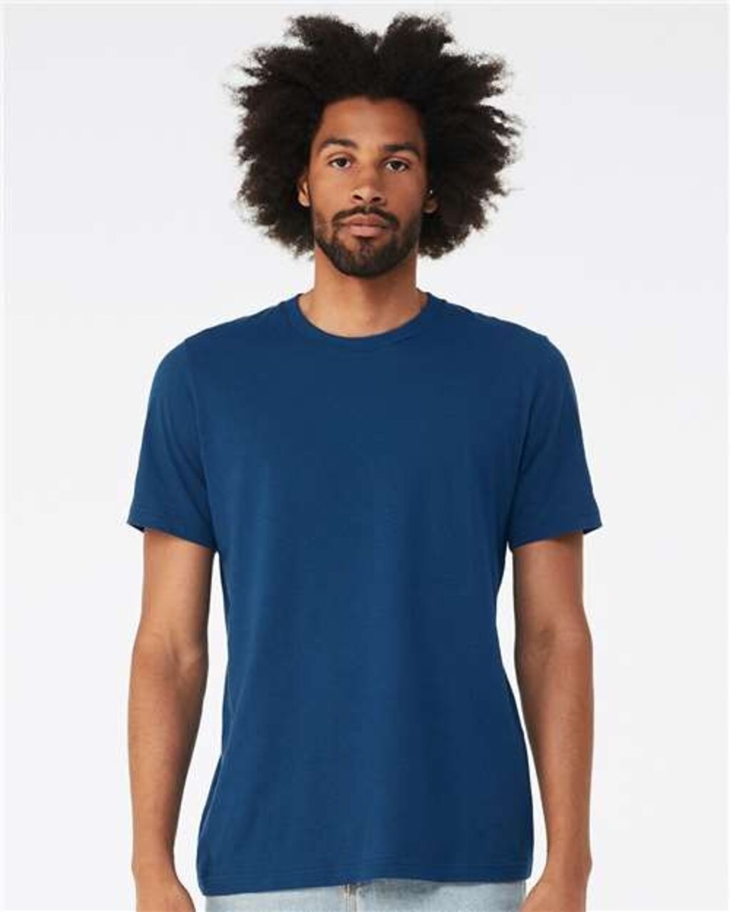 BELLA + CANVAS® Crewneck Jersey Short Sleeve T-Shirt for Everyday Casual Wear & Custom Print Blank Tee